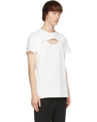 weißes T-Shirt mit einem Rundhalsausschnitt von Alexander McQueen