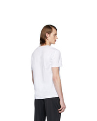 weißes T-Shirt mit einem Rundhalsausschnitt von Dolce and Gabbana