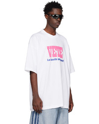 weißes T-Shirt mit einem Rundhalsausschnitt von Vetements