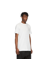 weißes T-Shirt mit einem Rundhalsausschnitt von Rick Owens