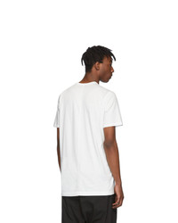 weißes T-Shirt mit einem Rundhalsausschnitt von Rick Owens