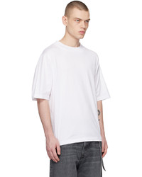 weißes T-Shirt mit einem Rundhalsausschnitt von Acne Studios