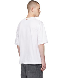 weißes T-Shirt mit einem Rundhalsausschnitt von Acne Studios