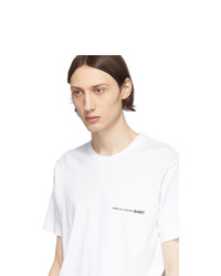 weißes T-Shirt mit einem Rundhalsausschnitt von Comme Des Garcons SHIRT