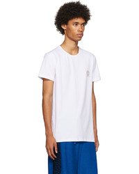 weißes T-Shirt mit einem Rundhalsausschnitt von Versace Underwear