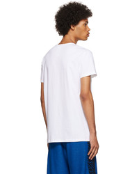 weißes T-Shirt mit einem Rundhalsausschnitt von Versace Underwear