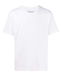 weißes T-Shirt mit einem Rundhalsausschnitt von White Mountaineering