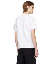 weißes T-Shirt mit einem Rundhalsausschnitt von BAPE