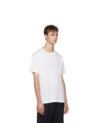 weißes T-Shirt mit einem Rundhalsausschnitt von Acne Studios