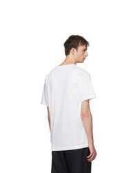 weißes T-Shirt mit einem Rundhalsausschnitt von Acne Studios