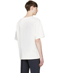 weißes T-Shirt mit einem Rundhalsausschnitt von TOMORROWLAND