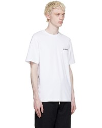 weißes T-Shirt mit einem Rundhalsausschnitt von Han Kjobenhavn