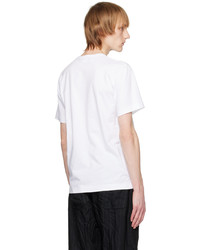 weißes T-Shirt mit einem Rundhalsausschnitt von Comme des Garcons Homme Deux