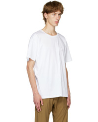 weißes T-Shirt mit einem Rundhalsausschnitt von ACRONYM