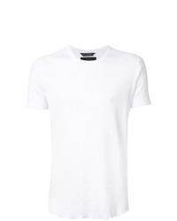 weißes T-Shirt mit einem Rundhalsausschnitt von Wings + Horns