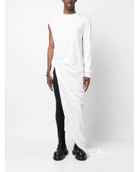 weißes T-Shirt mit einem Rundhalsausschnitt von Rick Owens DRKSHDW