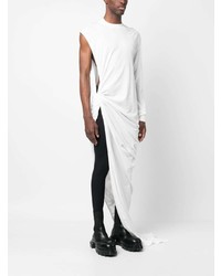 weißes T-Shirt mit einem Rundhalsausschnitt von Rick Owens DRKSHDW