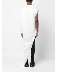 weißes T-Shirt mit einem Rundhalsausschnitt von Rick Owens DRKSHDW