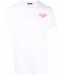 weißes T-Shirt mit einem Rundhalsausschnitt von Balmain