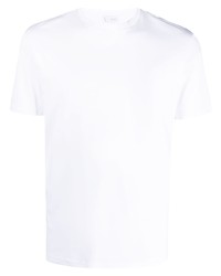 weißes T-Shirt mit einem Rundhalsausschnitt von Xacus