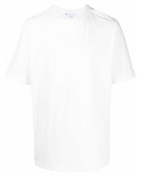 weißes T-Shirt mit einem Rundhalsausschnitt von Y-3