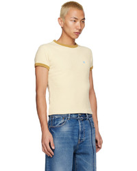 weißes T-Shirt mit einem Rundhalsausschnitt von Acne Studios