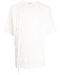 weißes T-Shirt mit einem Rundhalsausschnitt von Yohji Yamamoto