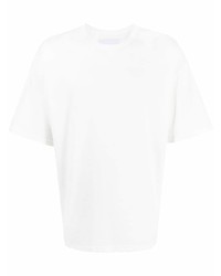 weißes T-Shirt mit einem Rundhalsausschnitt von Yoshiokubo