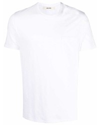 weißes T-Shirt mit einem Rundhalsausschnitt von Zadig & Voltaire