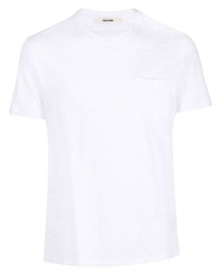 weißes T-Shirt mit einem Rundhalsausschnitt von Zadig & Voltaire