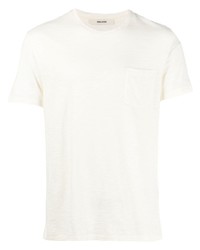 weißes T-Shirt mit einem Rundhalsausschnitt von Zadig & Voltaire