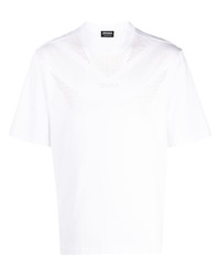 weißes T-Shirt mit einem Rundhalsausschnitt von Zegna