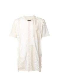 weißes T-Shirt mit einem Rundhalsausschnitt von Ziggy Chen