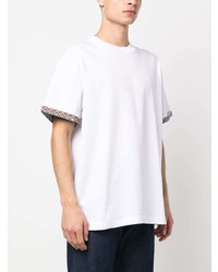 weißes T-Shirt mit einem Rundhalsausschnitt von Missoni