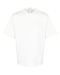 weißes T-Shirt mit einem Rundhalsausschnitt von Zilver
