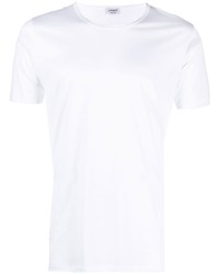 weißes T-Shirt mit einem Rundhalsausschnitt von Zimmerli