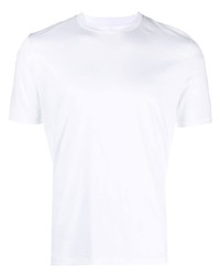 weißes T-Shirt mit einem Rundhalsausschnitt von Zimmerli