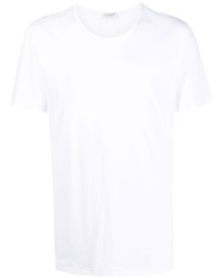 weißes T-Shirt mit einem Rundhalsausschnitt von Zimmerli
