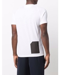 weißes T-Shirt mit einem Rundhalsausschnitt von Z Zegna