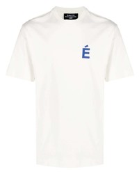 weißes T-Shirt mit einem Rundhalsausschnitt von Études