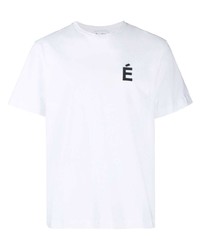 weißes T-Shirt mit einem Rundhalsausschnitt von Études