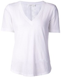 weißes T-Shirt mit einem V-Ausschnitt von A.L.C.