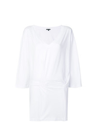 weißes T-Shirt mit einem V-Ausschnitt von Ann Demeulemeester