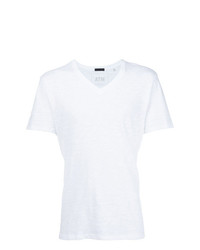 weißes T-Shirt mit einem V-Ausschnitt von ATM Anthony Thomas Melillo