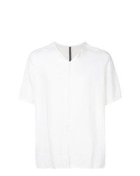 weißes T-Shirt mit einem V-Ausschnitt von Attachment