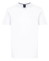 weißes T-Shirt mit einem V-Ausschnitt von BOSS
