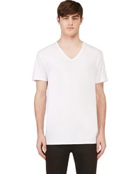 weißes T-Shirt mit einem V-Ausschnitt von Calvin Klein Underwear