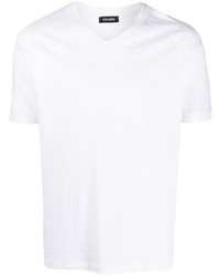 weißes T-Shirt mit einem V-Ausschnitt von Cenere Gb