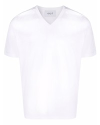 weißes T-Shirt mit einem V-Ausschnitt von D4.0