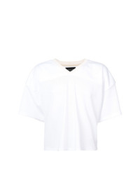 weißes T-Shirt mit einem V-Ausschnitt von Fear Of God